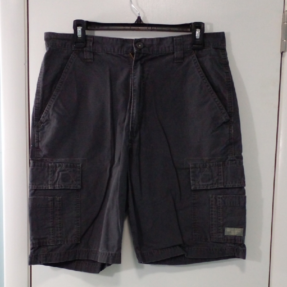 Wrangler Dark Gray Cargo Shorts for Men